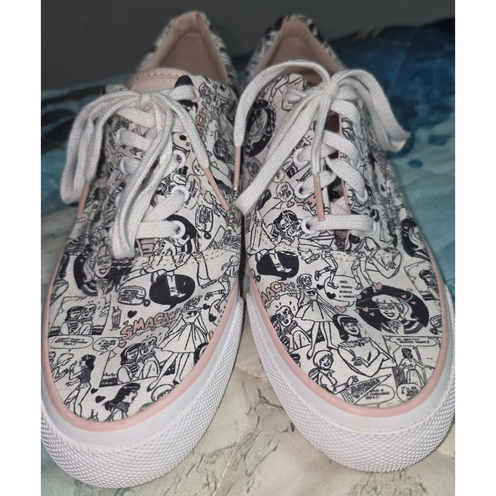 Keds x Betty & Veronica Kickstart Archie Comics Pink White Sneakers WF61278 7 M